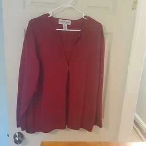 Jones wear 3x cardigan with beading Plus Size Elegant